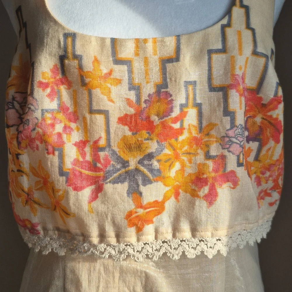 Free People Big Bang Metallic Dress Size 6 - Picture 9 of 9